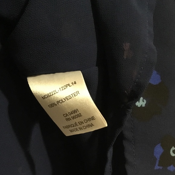 NWOT Dalia Sleeveless Navy Floral Dress - Picture 7 of 7